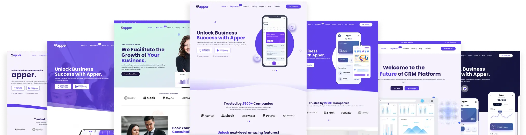 App Landing page | Multi-concept WOrdPress Theme
